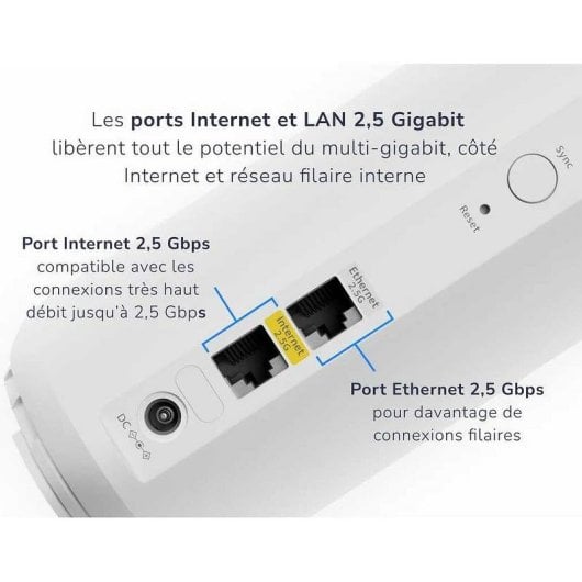 WiFi Mesh Netgear Orbi 2 Nodos 3500 Mbps 240 m² com Wi-Fi 7 e gestão avançada