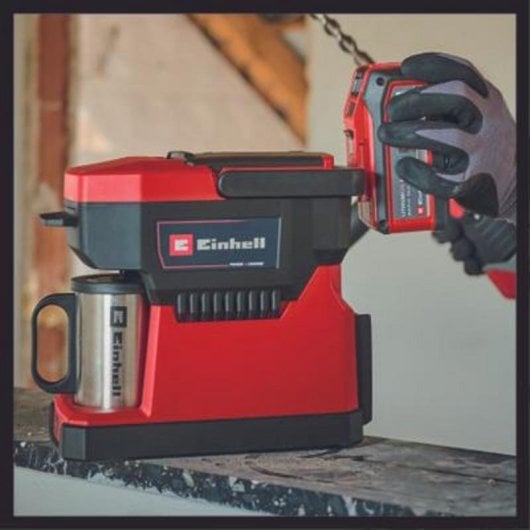 Filterkaffeemaschine Einhell TE-CF 18 Li-Solo 0,24L Schwarz Rot kompakt