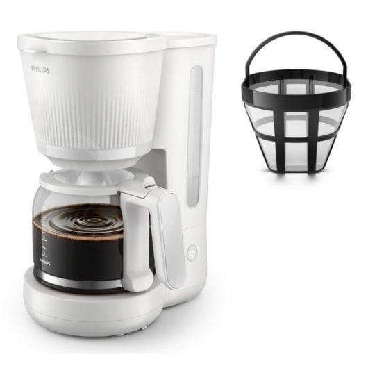 Filterkaffeemaschine PHILIPS HD7411/00 1,25L 10 Tassen mit Tropfstopp-System Weiß
