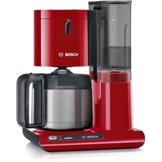 Filterkaffeemaschine BOSCH TKA8A054 1,1L 8 Tassen mit Aromawahl und Thermoskanne Rot