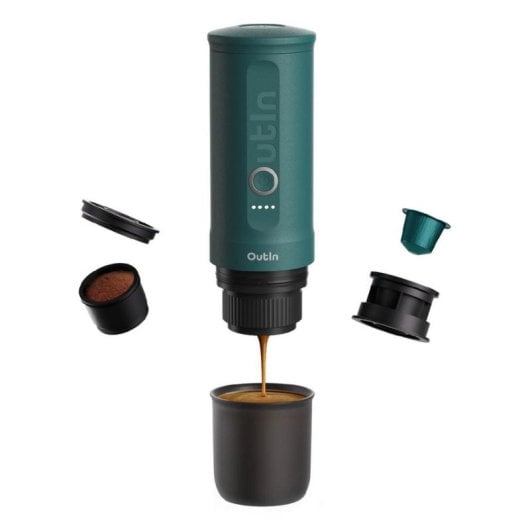 Máquina de café portátil Expresso Outin Nano 0,08L 20 Bares bateria recarregável