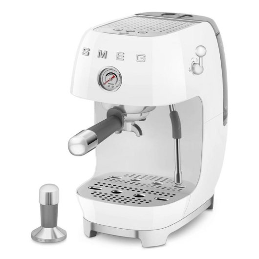 Caffettiera Espresso SMEG ECF03WHEU 1,4L 15 bar con vaporizzatore bianca