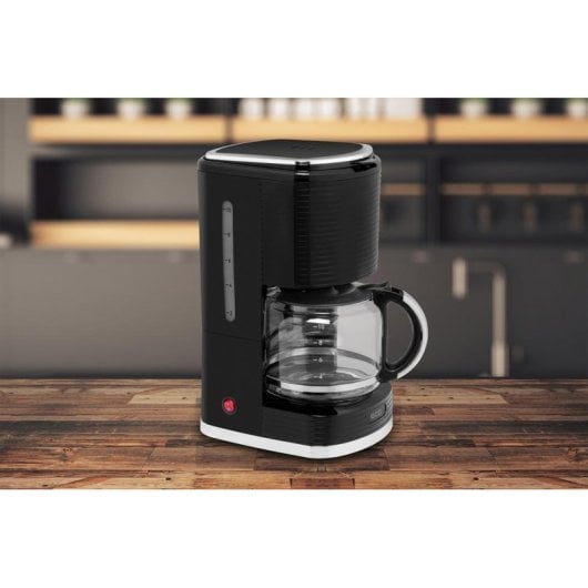 Filterkaffeemaschine ECG KP 2150 Stripe 1,5 L Glas Edelstahl 980 W