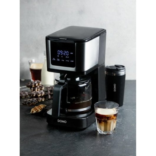 Filterkaffeemaschine DOMO My Favourite coffee 1,25L 10 Tassen Touch Timer Schwarz