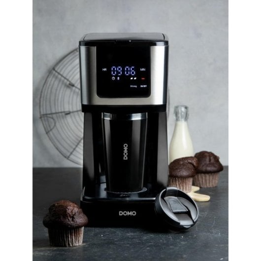 Filterkaffeemaschine DOMO My Favourite coffee 1,25L 10 Tassen Touch Timer Schwarz