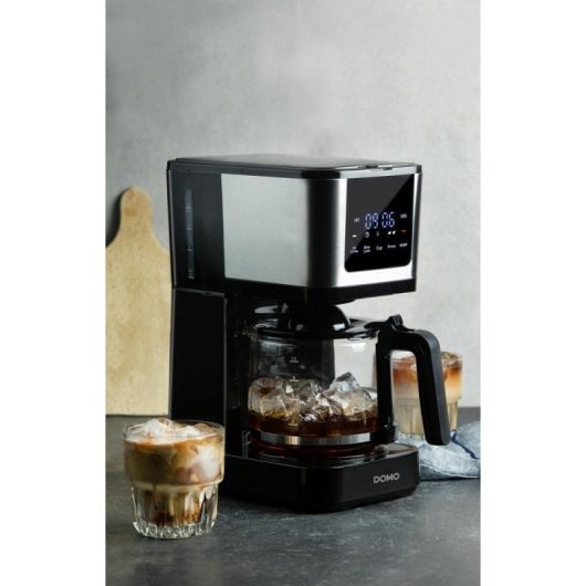 Filterkaffeemaschine DOMO My Favourite coffee 1,25L 10 Tassen Touch Timer Schwarz
