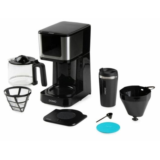 Filterkaffeemaschine DOMO My Favourite coffee 1,25L 10 Tassen Touch Timer Schwarz