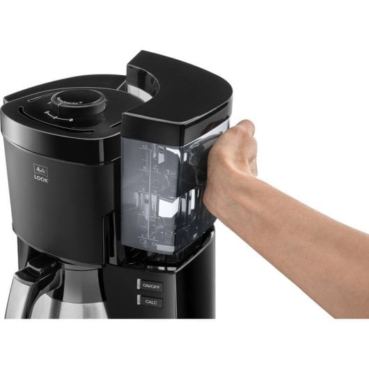 Filterkaffeemaschine Melitta Look 1,25 L 15 Tassen Edelstahl Schwarz mit Tropfstopp