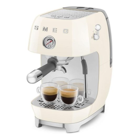 Caffettiera Espresso SMEG ECF03CREU 1,4 L 15 bar con vaporizzatore