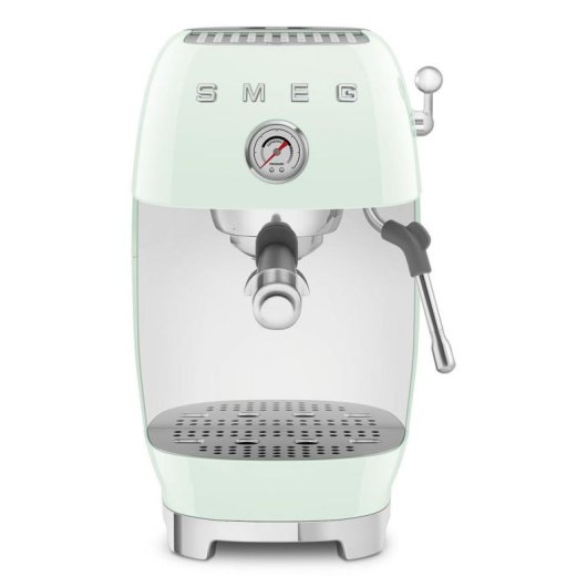 Cafetera Espresso SMEG ECF03PGEU 1,4 L 15 Bares con vaporizador, ajuste de temperatura y manómetro