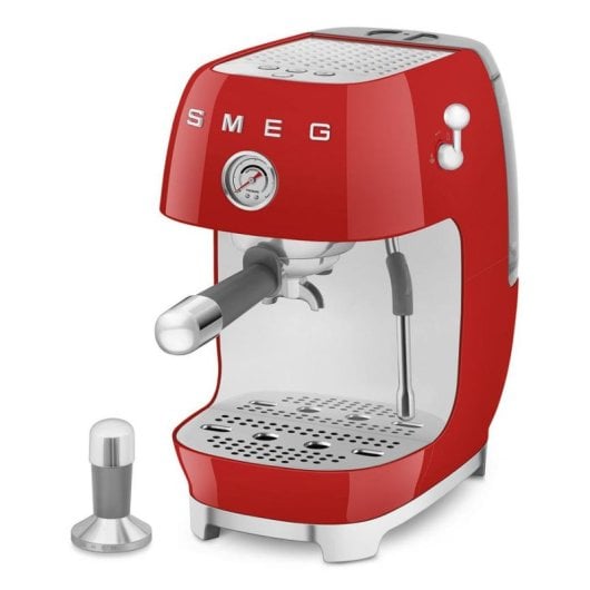 Siebträgermaschine SMEG ECF03RDEU 1,4 l 15 Bar Rot mit Dampfdüse