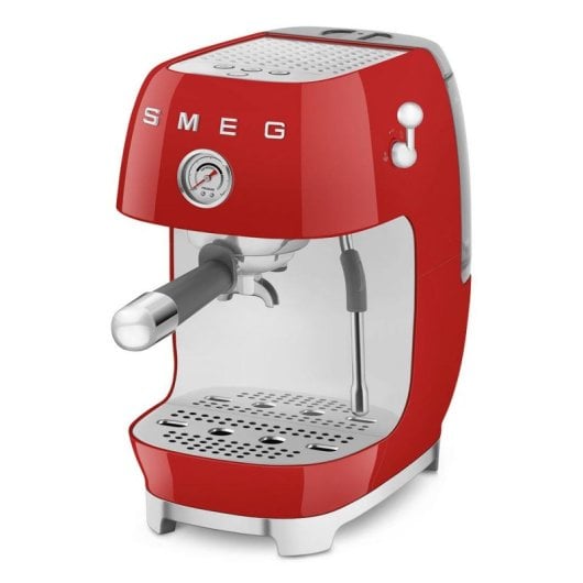 Siebträgermaschine SMEG ECF03RDEU 1,4 l 15 Bar Rot mit Dampfdüse