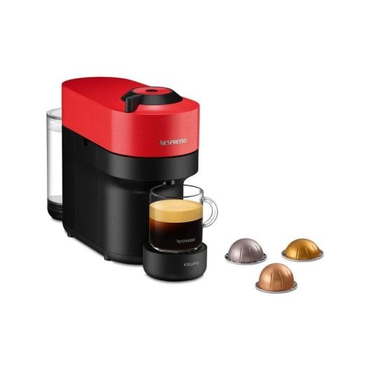 Kapselmaschine Krups Vertuo Pop XN920510 0,56L 0 Bar Bluetooth Wifi 1 Tasse Spicy Red