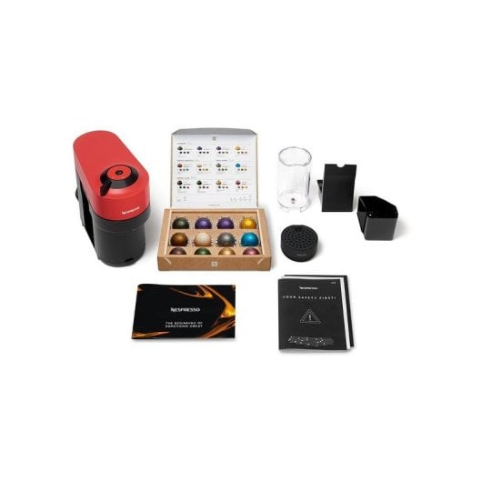 Kapselmaschine Krups Vertuo Pop XN920510 0,56L 0 Bar Bluetooth Wifi 1 Tasse Spicy Red