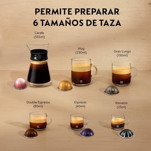 Cafetera de Cápsulas Krups Vertuo Next XN9105 1,1L rojo Wi-Fi Bluetooth Centrifusión