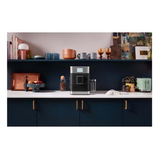 Cafetera Espresso Superautomática KitchenAid 5KES8557EBK 2,2 L 15 Bares con molinillo integrado y espumador automático