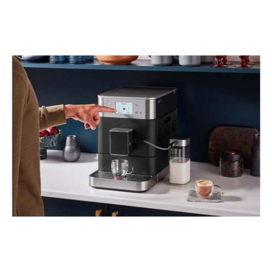 Cafetera Espresso Superautomática KitchenAid 5KES8557EBK 2,2 L 15 Bares con molinillo integrado y espumador automático