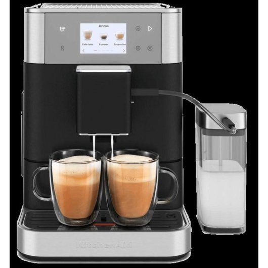 Cafetera Espresso Superautomática KitchenAid 5KES8557EBK 2,2 L 15 Bares con molinillo integrado y espumador automático