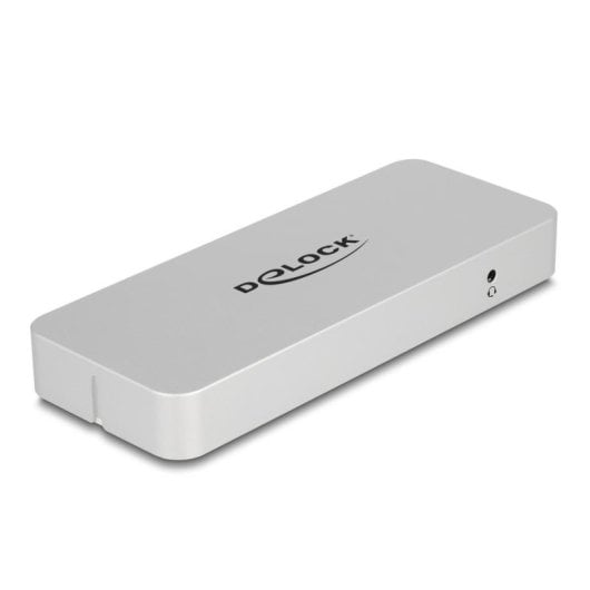 Suporte portátil DeLock 18442 docking 4K HDMI DisplayPort LAN HDR PD alumínio 15.6"