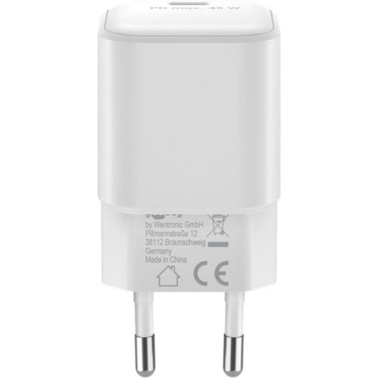 Caricatore Goobay 65332 USB-C PD GaN Nano 45W Bianco Compatto