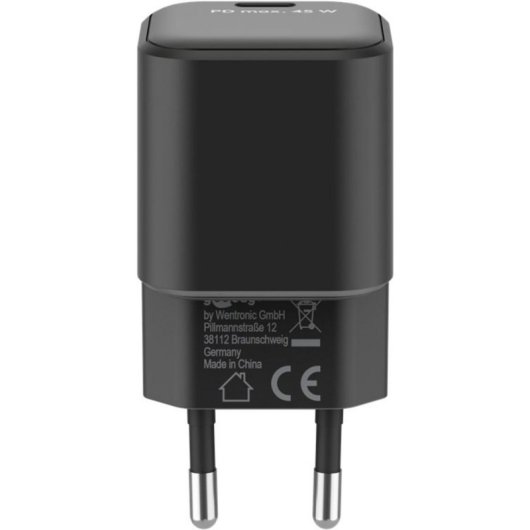 Carregador Goobay 65331 PD GaN Nano 45W USB-C Preto Carregamento Rápido