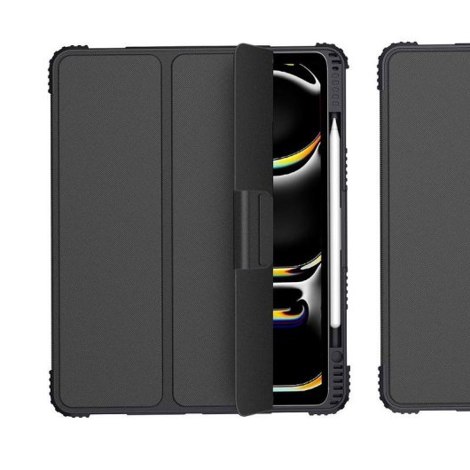 Étui Folio renforcé Akashi ALTFLIP11STRG Noir pour iPad Pro 11"