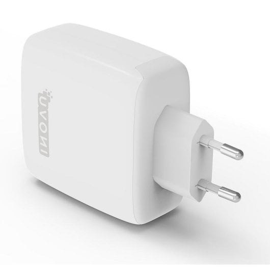 Chargeur INOVU ICU1A2C100WG USB-C Power Delivery 100W GaN blanc