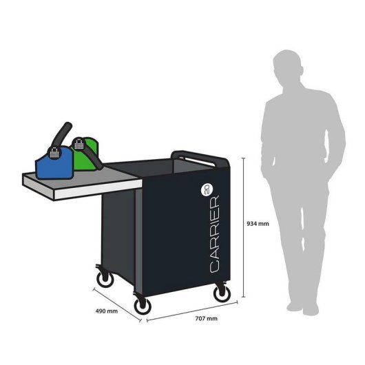 Chariot de gestion LocknCharge Carrier 20 LNC10390 portable 20 appareils 13" verrouillage