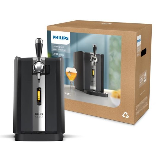 Bierzapfanlage PHILIPS HD3720/25 PerfectDraft 6 L LCD Schwarz Edelstahl