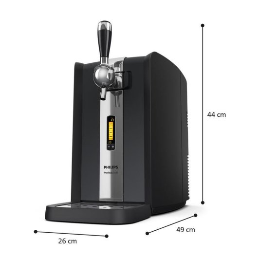 Bierzapfanlage PHILIPS HD3720/25 PerfectDraft 6 L LCD Schwarz Edelstahl