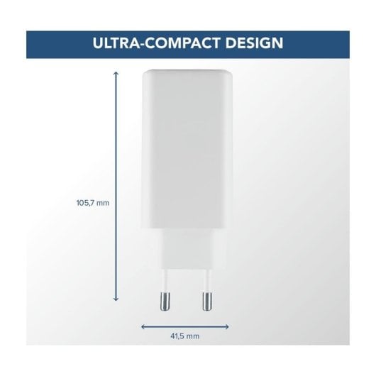 Chargeur Cellularline Multipower 100W Kit GaN 2x USB-C 1x USB-A Blanc