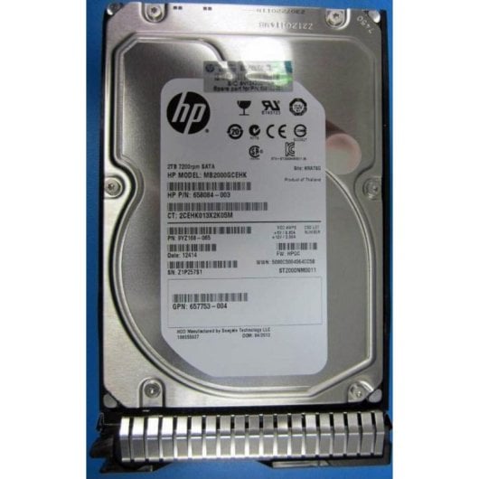 Disco Duro HPE 2TB HDD 3.5" 7200rpm SATA Hot-Plug