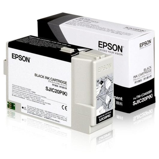 Cartuccia inchiostro Epson SJIC20P(K) nero originale compatibile TM-C3400BK