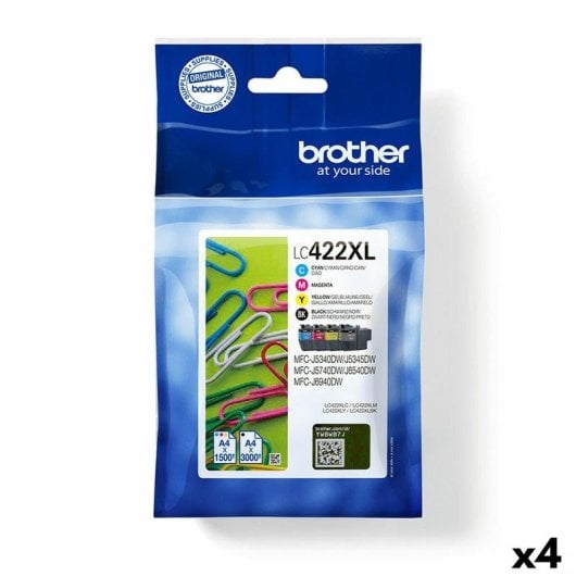 Cartucho de tinta Brother LC422XLVALDR Negro/Cian/Magenta/Amarillo XL Multipack