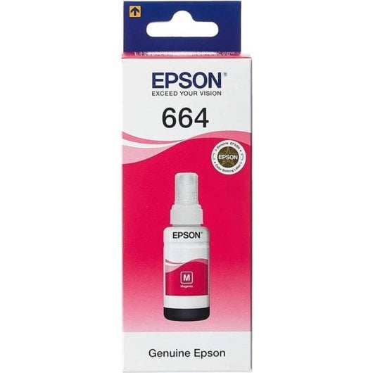 Cartuccia d'inchiostro Epson T6643 Magenta Originale Compatibile L100 L110 L200 L300 L355 L550