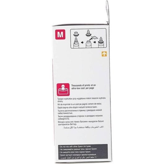 Cartuccia d'inchiostro Epson T6643 Magenta Originale Compatibile L100 L110 L200 L300 L355 L550