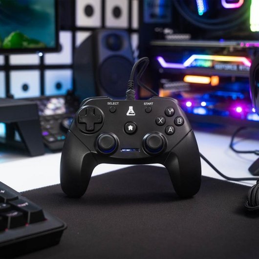 Manette The G-Lab K-PAD-THORIUM-WL Sans Fil Noir USB pour PC PlayStation 3