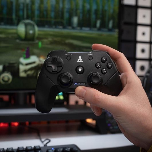 Manette The G-Lab K-PAD-THORIUM-WL Sans Fil Noir USB pour PC PlayStation 3