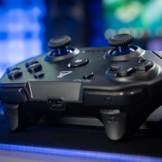 Manette The G-Lab K-PAD-THORIUM-WL Sans Fil Noir USB pour PC PlayStation 3