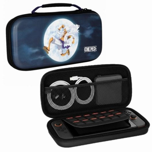 Funda para consola Konix One Piece azul para Nintendo Switch resistente