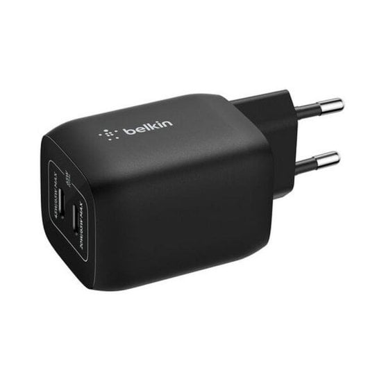 Chargeur Belkin ENA007KQBK Double USB-C 65W GaN Charge Rapide Noir