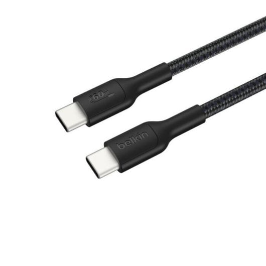 Cable USB-C Belkin ENA008HQ2MBK 2m 60W Power Delivery trenzado negro