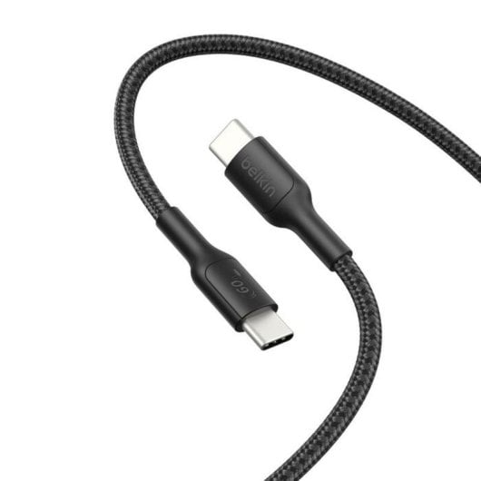 Cable USB-C Belkin ENA008HQ2MBK 2m 60W Power Delivery trenzado negro