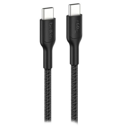 Cable USB-C Belkin ENA008HQ2MBK 2m 60W Power Delivery trenzado negro