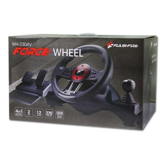 Volante FlashFire WH-2304V Para PC/PS4/PS3/Xbox One 270° Força Feedback
