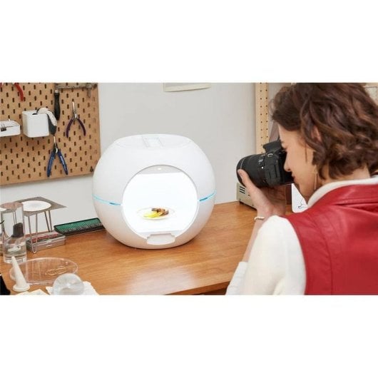Caixa de luz Orangemonkie Foldio360 Smart Dome iluminação uniforme 350x350 mm
