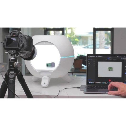 Caixa de luz Orangemonkie Foldio360 Smart Dome iluminação uniforme 350x350 mm