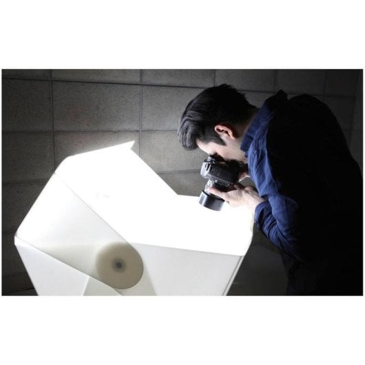 Caixa de luz fotográfica ORANGEMONKIE Foldio3 montagem magnética iluminação regulável