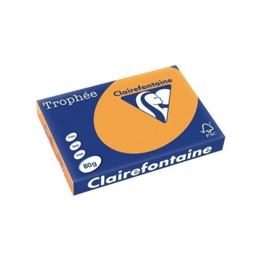 Papier imprimante Clairefontaine 1880C A3 80 g/m² 500 feuilles orange