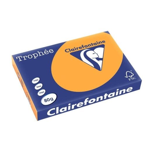Papier imprimante Clairefontaine 1880C A3 80 g/m² 500 feuilles orange